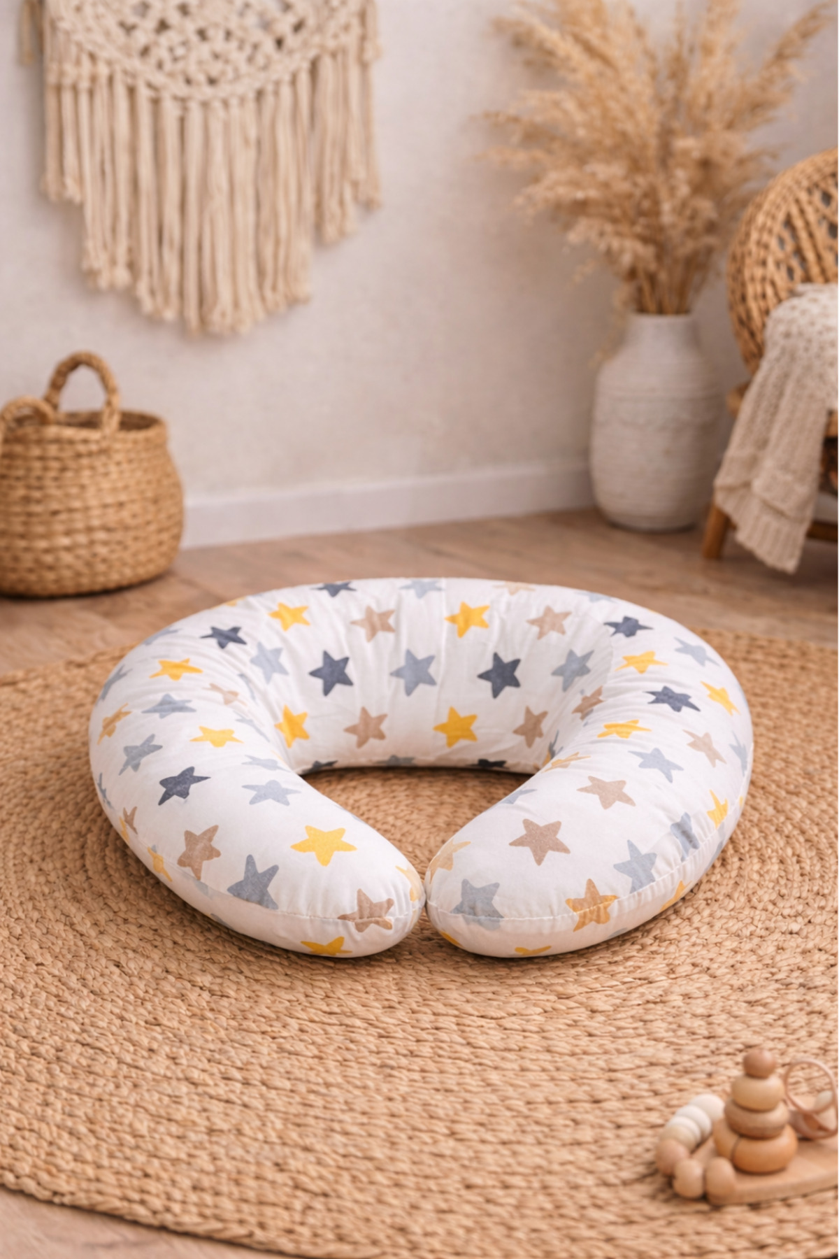 BebeK on For Babynest Sarı Yıldızlı set | Emzirme Yastığı ile fotoğrafı 4 (önizleme)