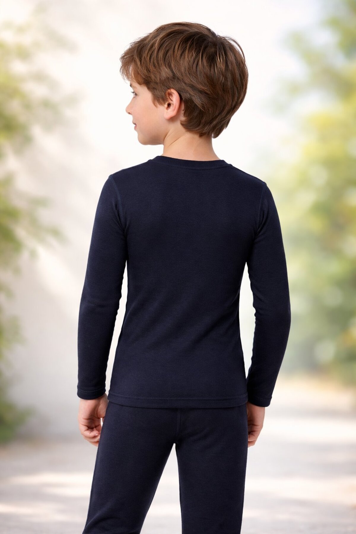 almira anne bebek Çocuk Termal Üst Kıyafet Erkek İç Giyim Siyah Beden 5-12 Yaş fotoğrafı 5 (önizleme)