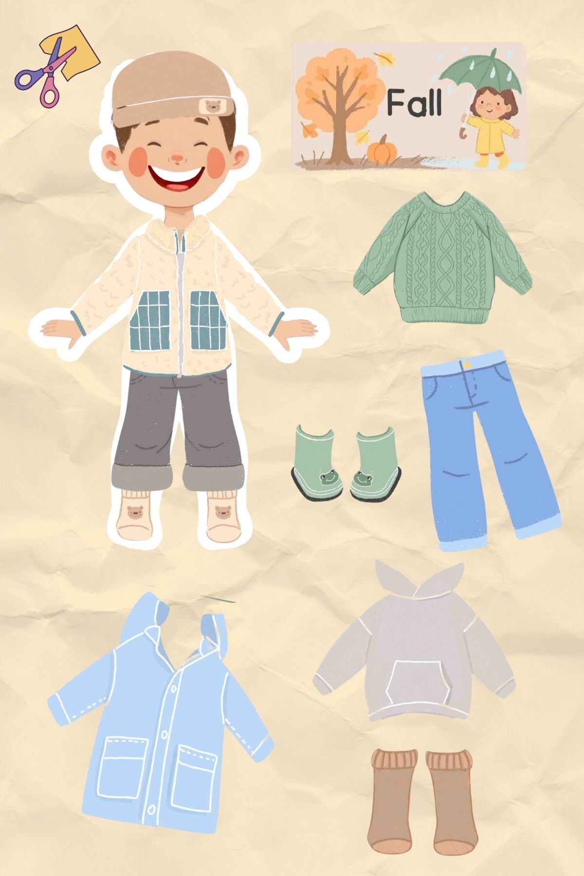 Anonim Yayıncılık İngilizce 4 Mevsim Bebek Giydirme Oyunu | Okul Öncesi İngilizce Eğitici Etkinlik fotoğrafı 3 (önizleme)