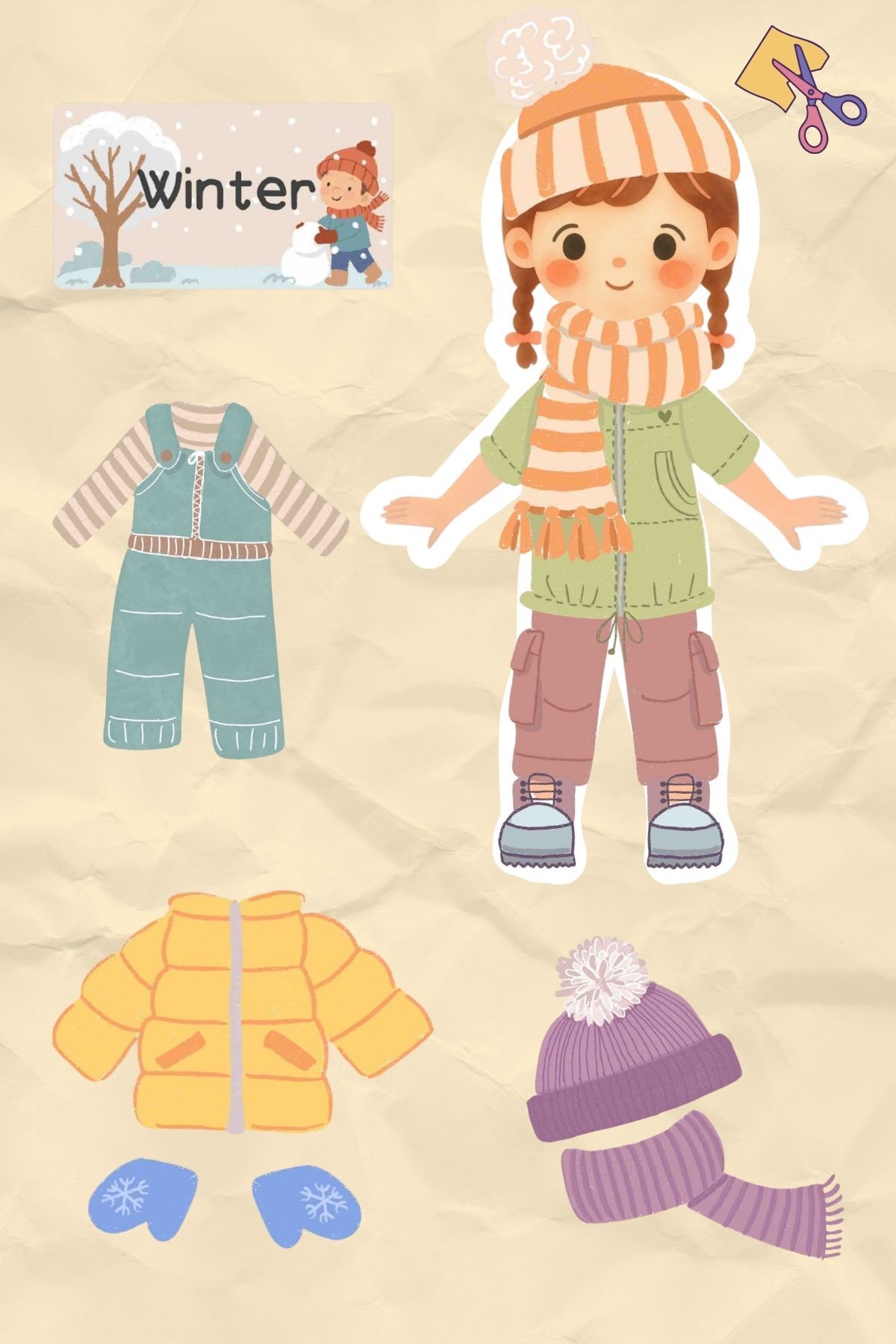 Anonim Yayıncılık İngilizce 4 Mevsim Bebek Giydirme Oyunu | Okul Öncesi İngilizce Eğitici Etkinlik fotoğrafı 5 (önizleme)