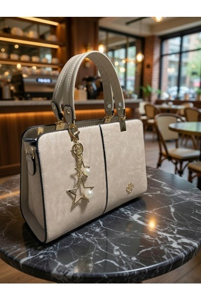 Nakişce Beş Bölmeli, Yıldız Ve İnci Detaylı, Kadın Omuz Ve El Çantası Viyana