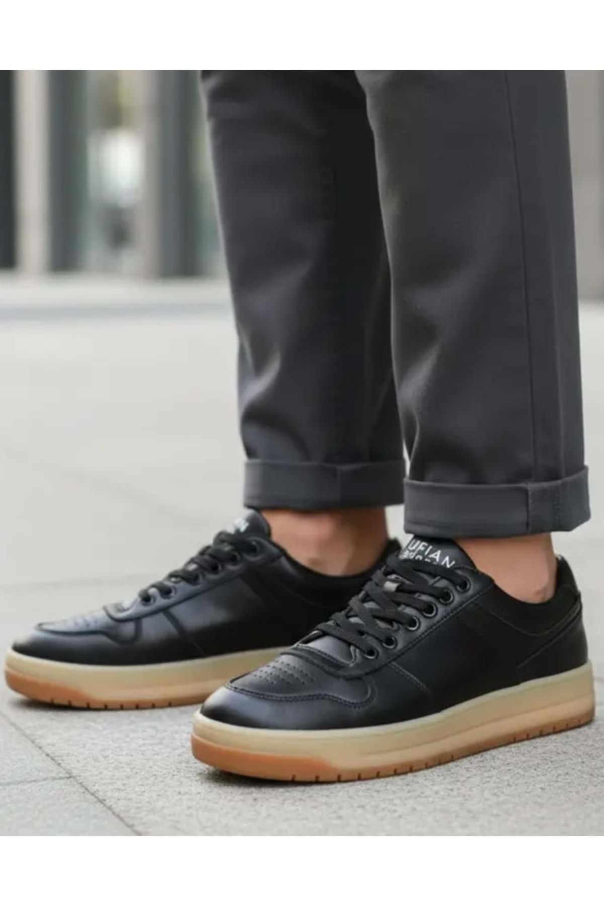 111230257 Omar Sneaker Erkek Deri Ayakkabı SİYAH — مشکی VSK-AST10662 — تصویر 3 از 8