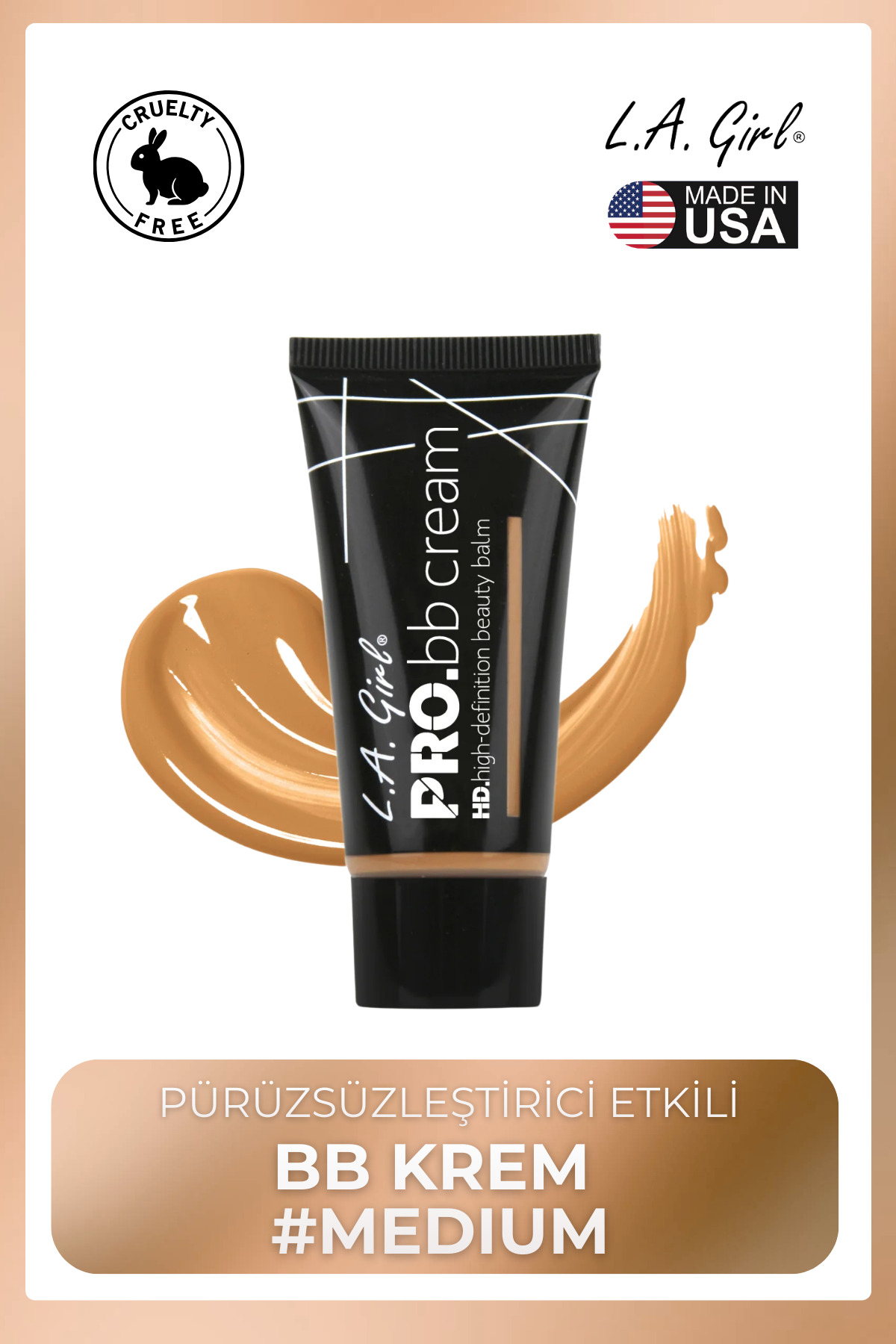 L.A. Girl HD PRO BB Cream – Pürüzsüzleştirici Etkili BB Krem