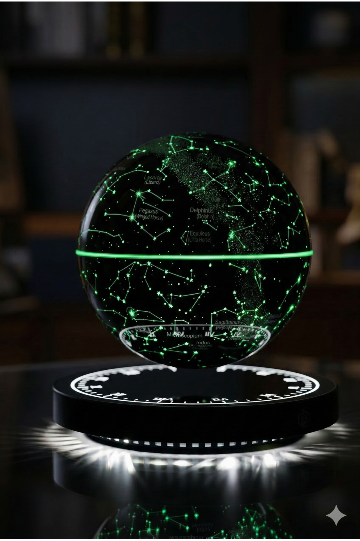 Manyetik Havada Duran Dünya Küresi - Işıklı Floating Globe Dekoratif Ofis Hediyesi Gece Lambası