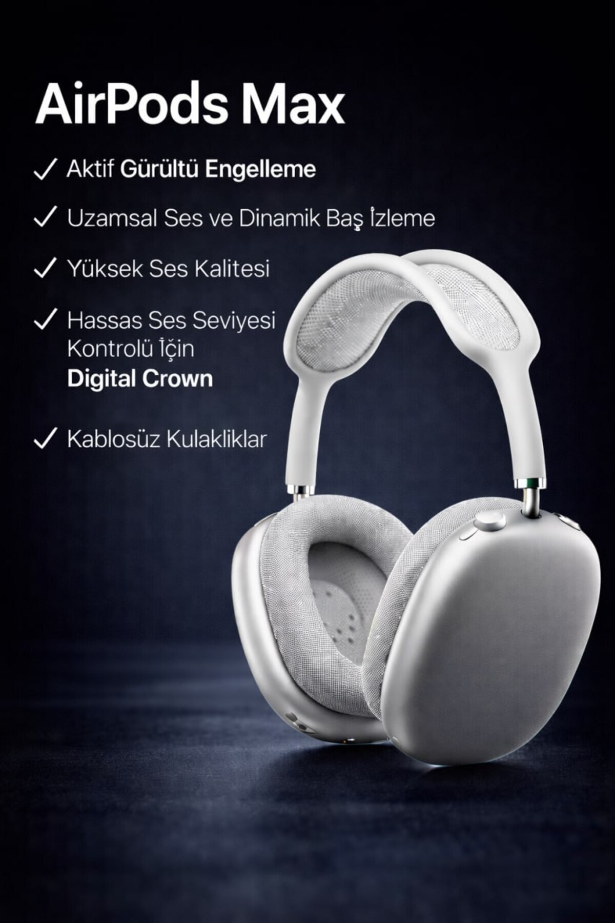ALMANARA PROJECT P9 AIRPODS MAX Bluetooth Kulak Üstü Kablosuz