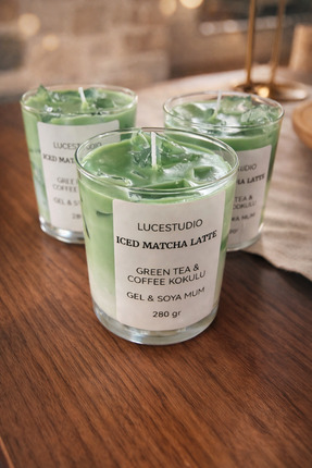 LuceStudio Luce Studio ICED MATCHA LATTE 280gr. / Soya Wax Bardak Mum