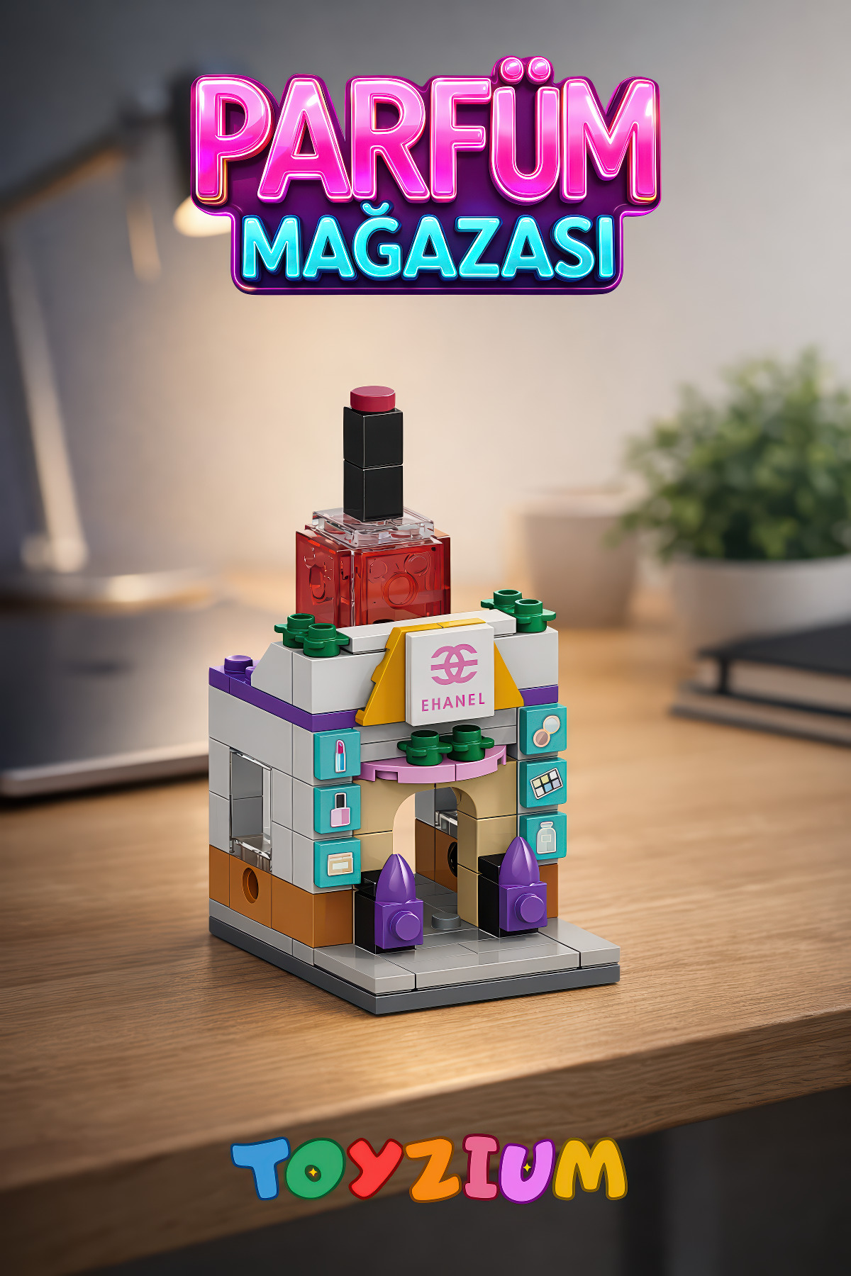 Shem Parfüm Mağazası Yapı Blok Seti (112 Parça) - Mini Mağaza Model Yapım Seti fotoğrafı 2 (önizleme)