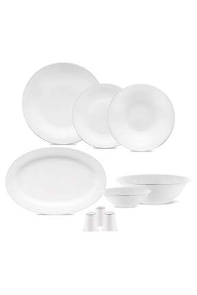 Jumbo Merlem 55 Parça 12 Kişilik Yemek Takımı Platin