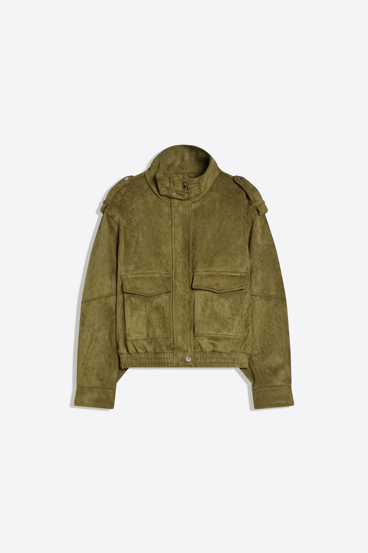 Bershka  Süet görünümlü ceket - Görsel 5