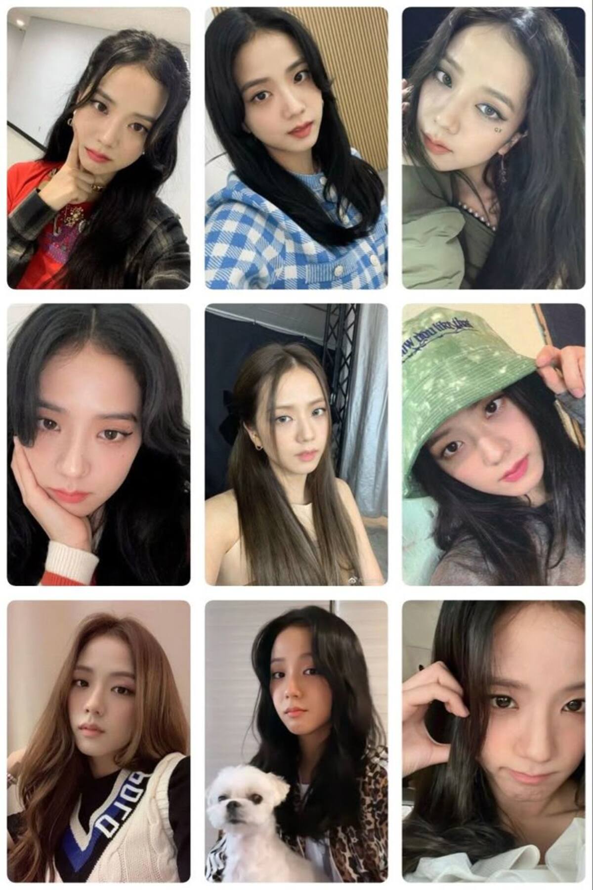 sevimliflower JİSOO BALACKPİNK1 ADET FOTOKART PVC KAPLI 9*6 CM 7
