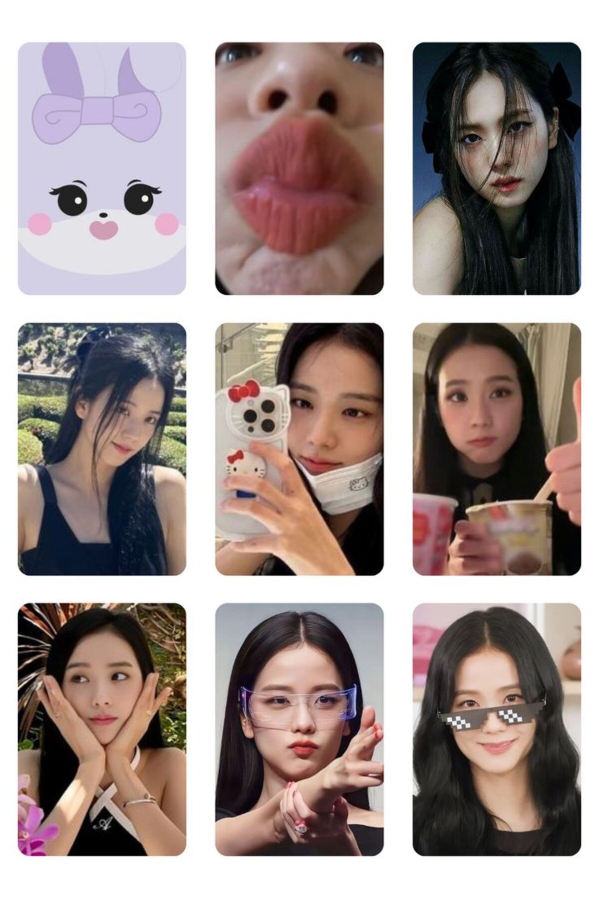 sevimliflower JİSOO BALACKPİNK1 ADET FOTOKART PVC KAPLI 9*6 CM 7