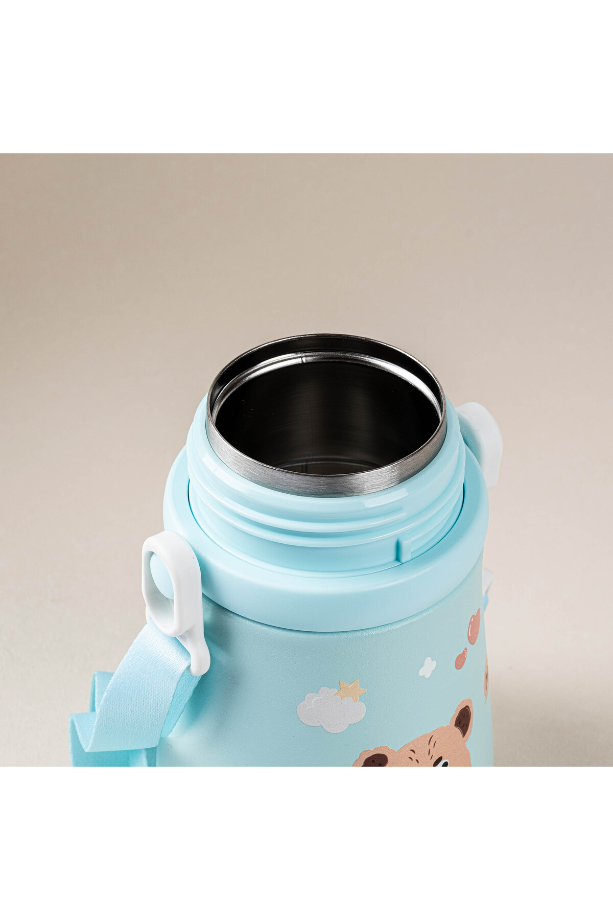 Tantitoni YEŞİL ASKILI PASLANMAZ ÇELİK ÇOCUK TERMOSU 380ML fotoğrafı 3 (önizleme)