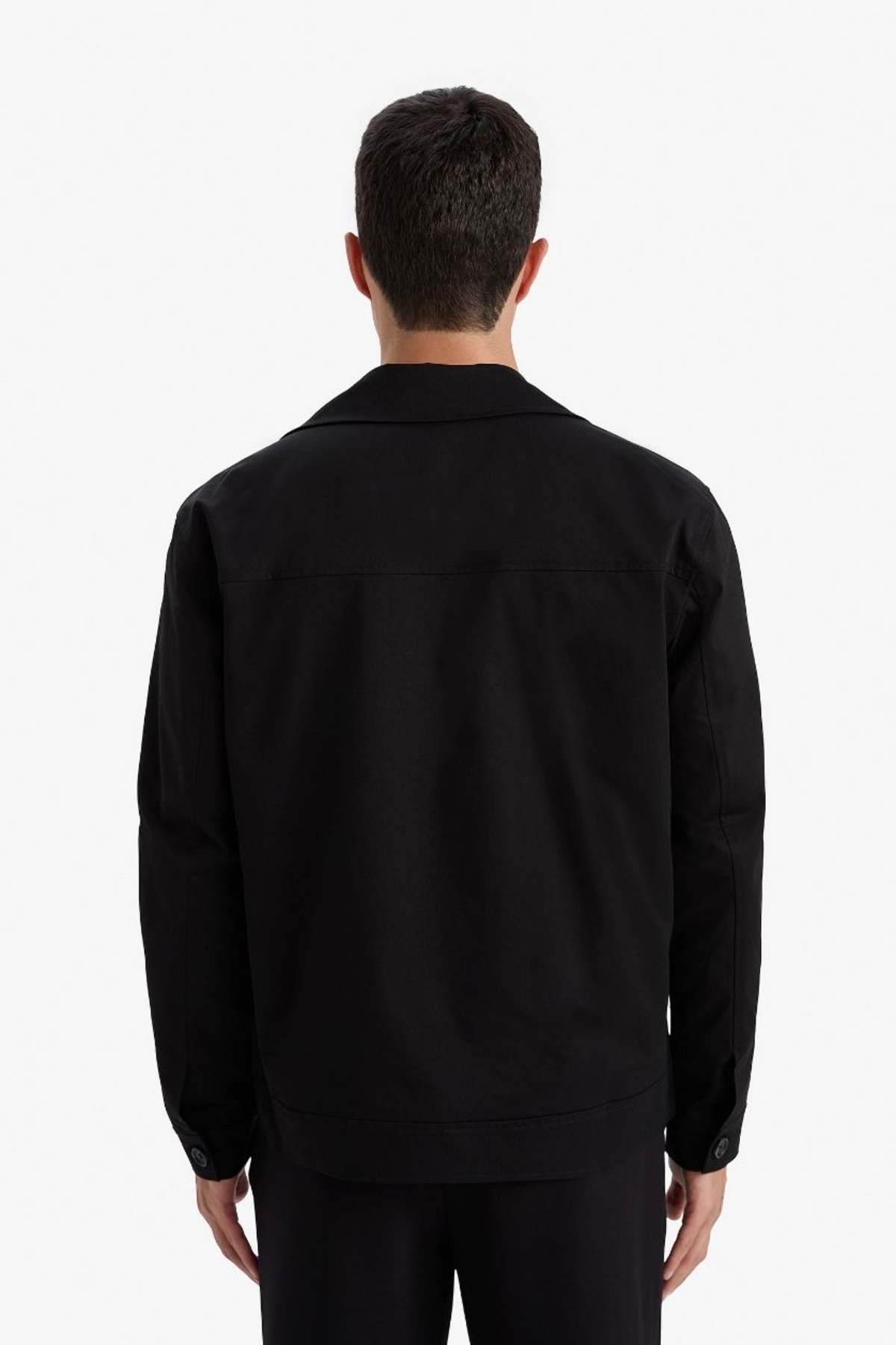 DeFacto Regular Fit Polo Yaka Astarlı Fermuarlı Mont F7755AX26SP görsel 5