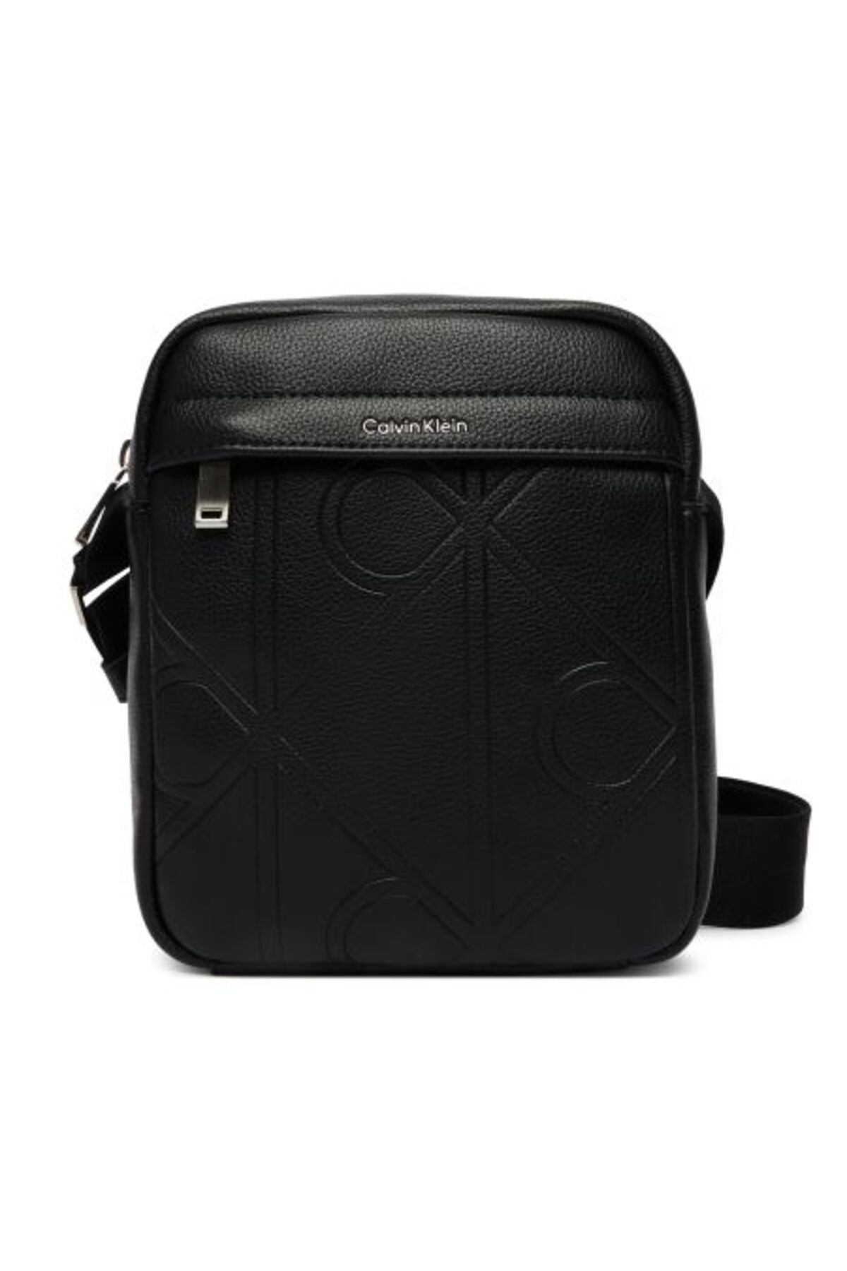 Calvin Klein EMBLEM AOP EMBOSS SİYAH ERKEK OMUZ ÇANTASI