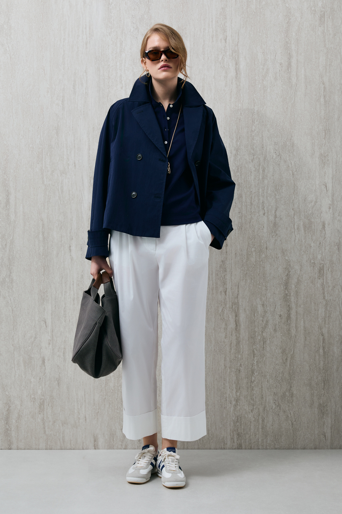 Lufian  Kriton Kadın Dış Giyim Lacivert - Görsel 2