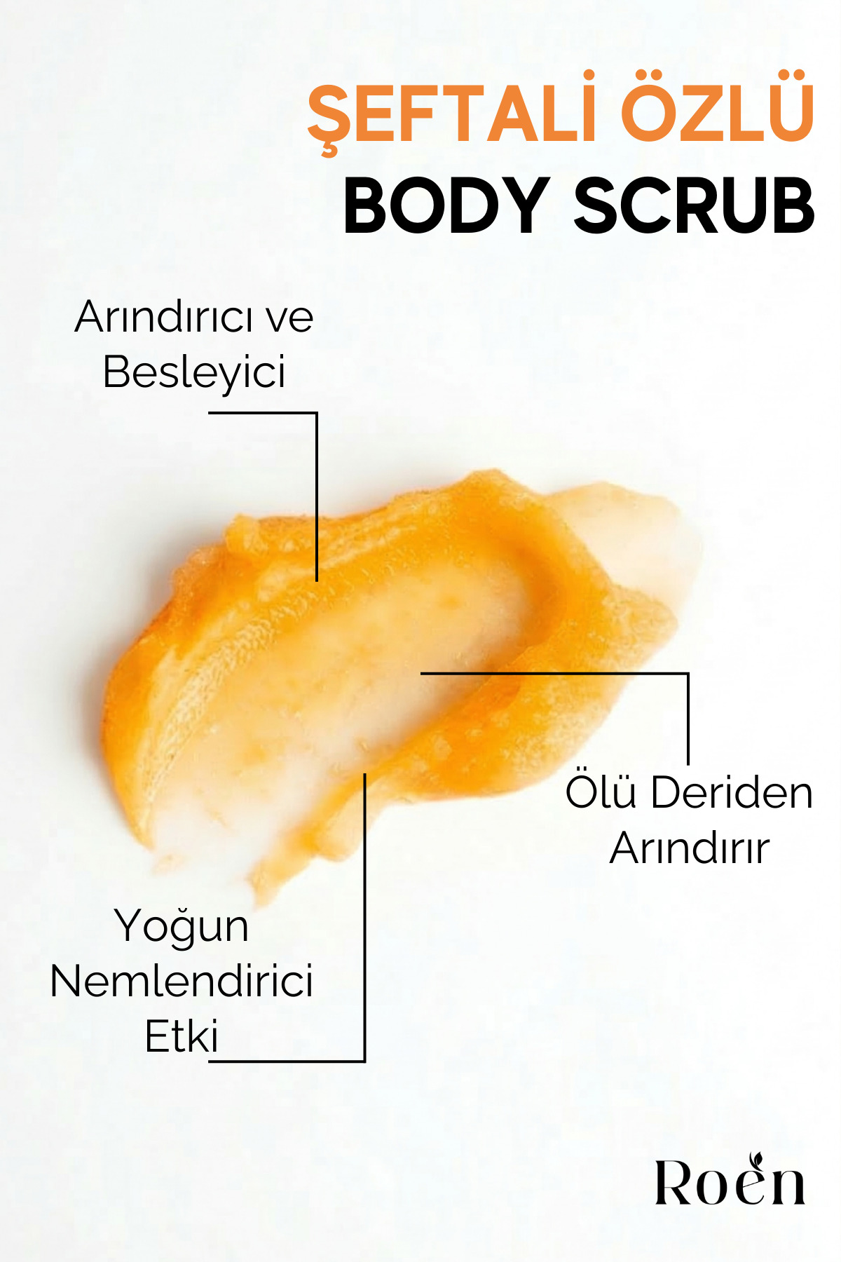 Pürüzsüzleştirici Vücut Peeling Scrub - Çilek Bacak & Batık Giderici Beyazlatıcı Şeftali Özü 250 ml — SSC001 — تصویر 5 از 9