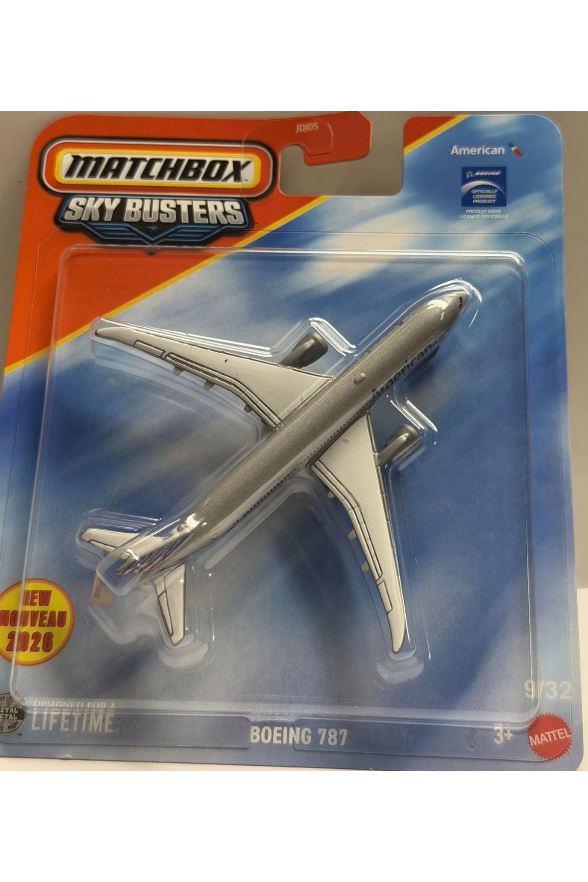 HOT WHEELS 2026 Matchbox Sky Busters Boeing 787 Metal Koleksiyonluk Uçak Modeli fotoğrafı 3 (önizleme)