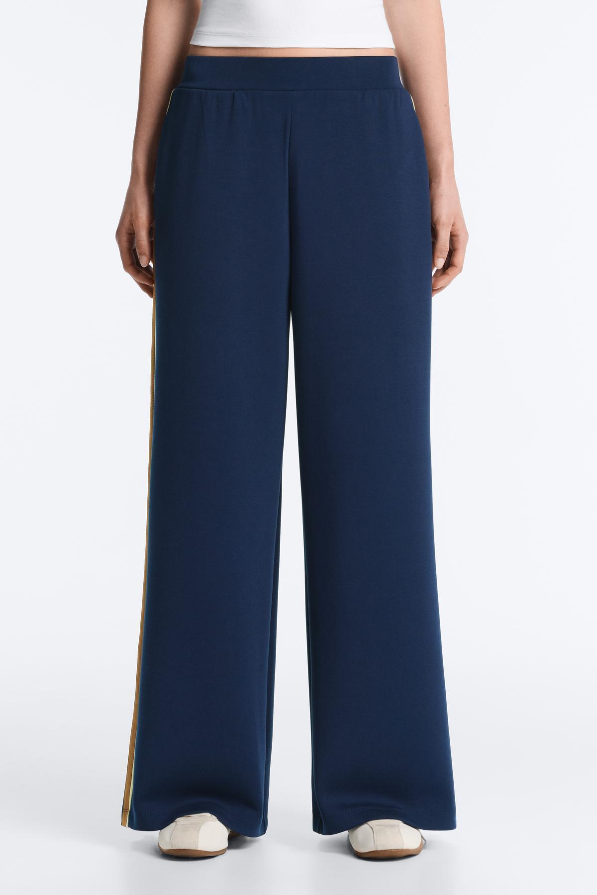 Oysho  Yan şeritli twill düz paça pantolon - Görsel 2