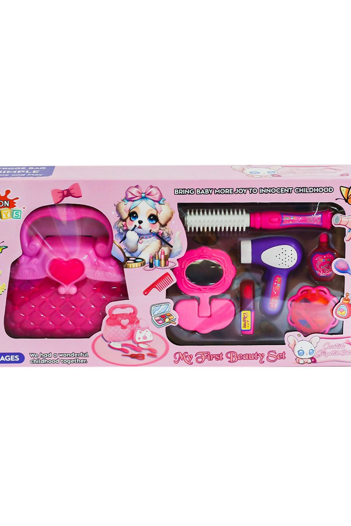 Empressco İçerisinde tarak, saç kurutma makinesi, parfüm, ruj, ayna, far seti ve çanta bulunmaktadır.ZN-5345 fotoğrafı 2 (önizleme)