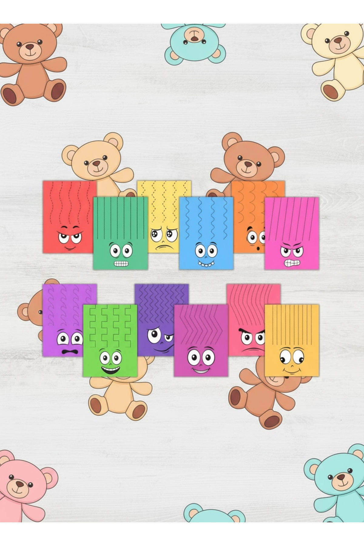 JACA 36 Adet Okul Öncesi Çizgi Takibi Boyama Worksheet Motor Becerisi Geliştirme A4 Sayfaları fotoğrafı 2 (önizleme)