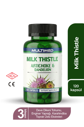 Multimed Milk Thistle – Deve Dikeni + Enginar + Karahindiba – Karaciğer Yenil...
