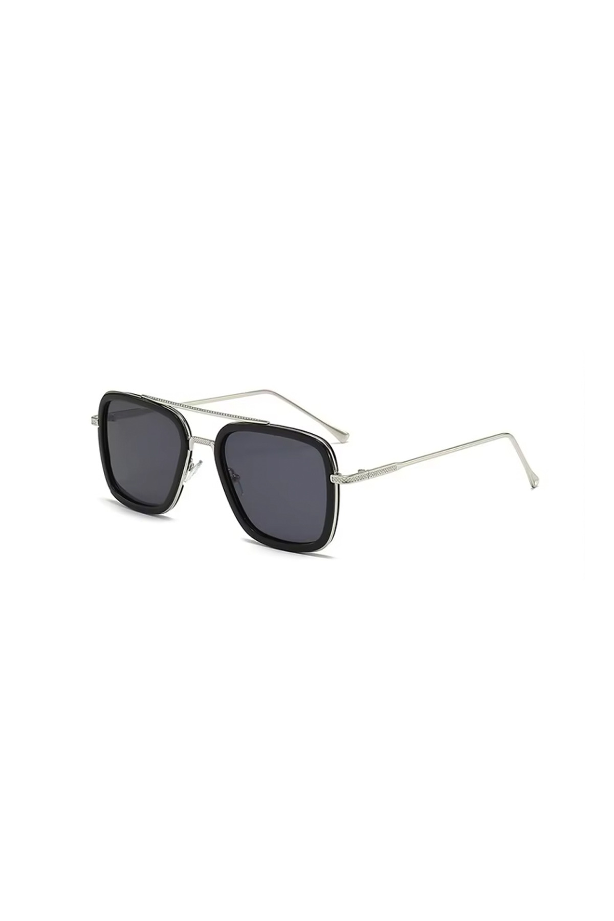 Toz Vintage Tony Siyah Cam Metal Çerçeve Vintage Retro Unisex Güneş Gözlüğü