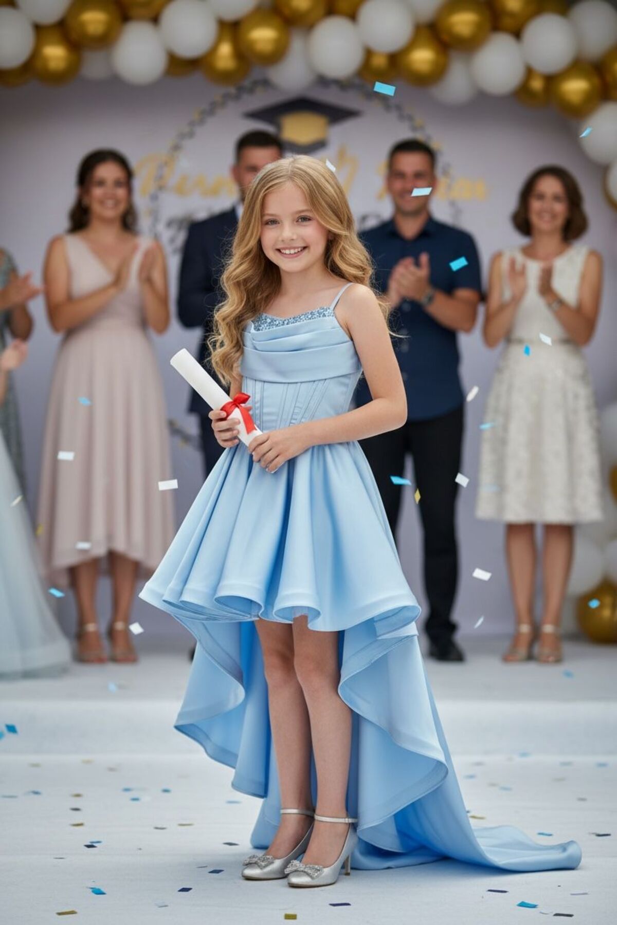 Lidya Kids KIZ ÇOCUK MEZUNİYET ELBİSESİ
