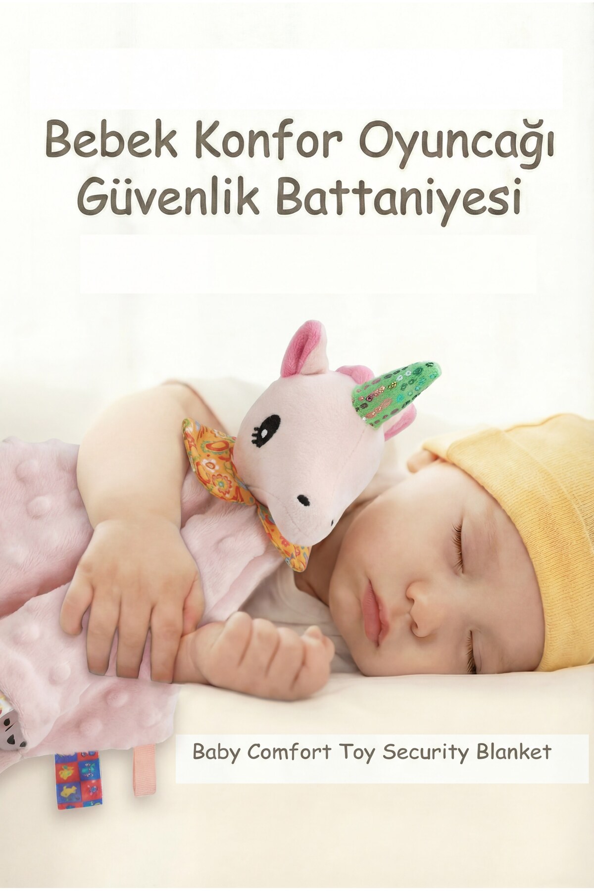 BBSKY Diş Kaşıyıcılı Güvenli Bebek Uyku Arkadaşı, Unisex Peluş Sarılma Oyuncağı fotoğrafı 2 (önizleme)