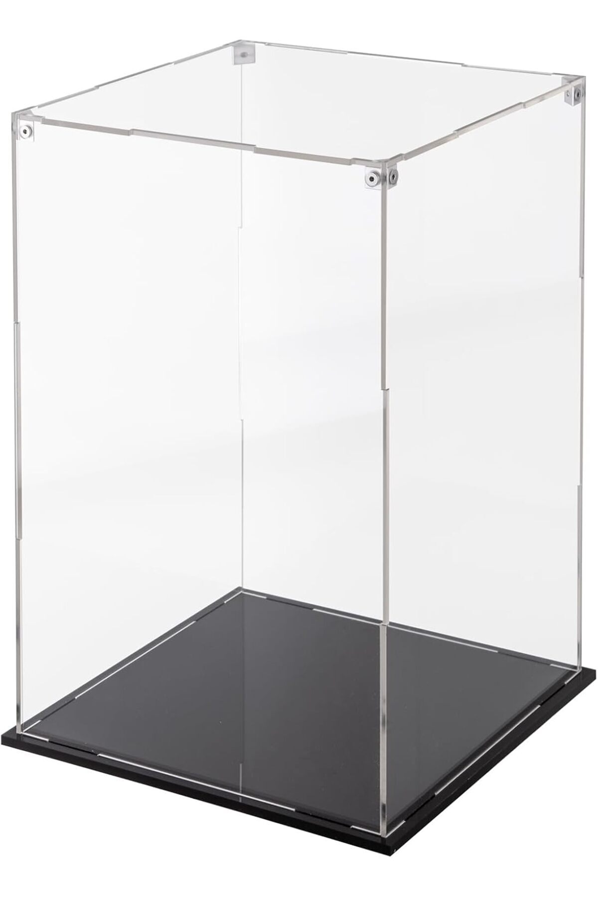 Unassembled Display Unit Cliselda Clear Acrylic Display Case with Black Base, Unassembled Large ...