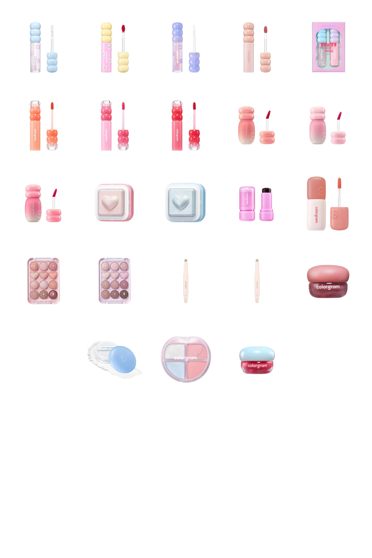 colorgram Fruity Glass Tint 00 Pearl Gloss... +22 Parça Makyaj Seti - Fiyatı, Yorumları