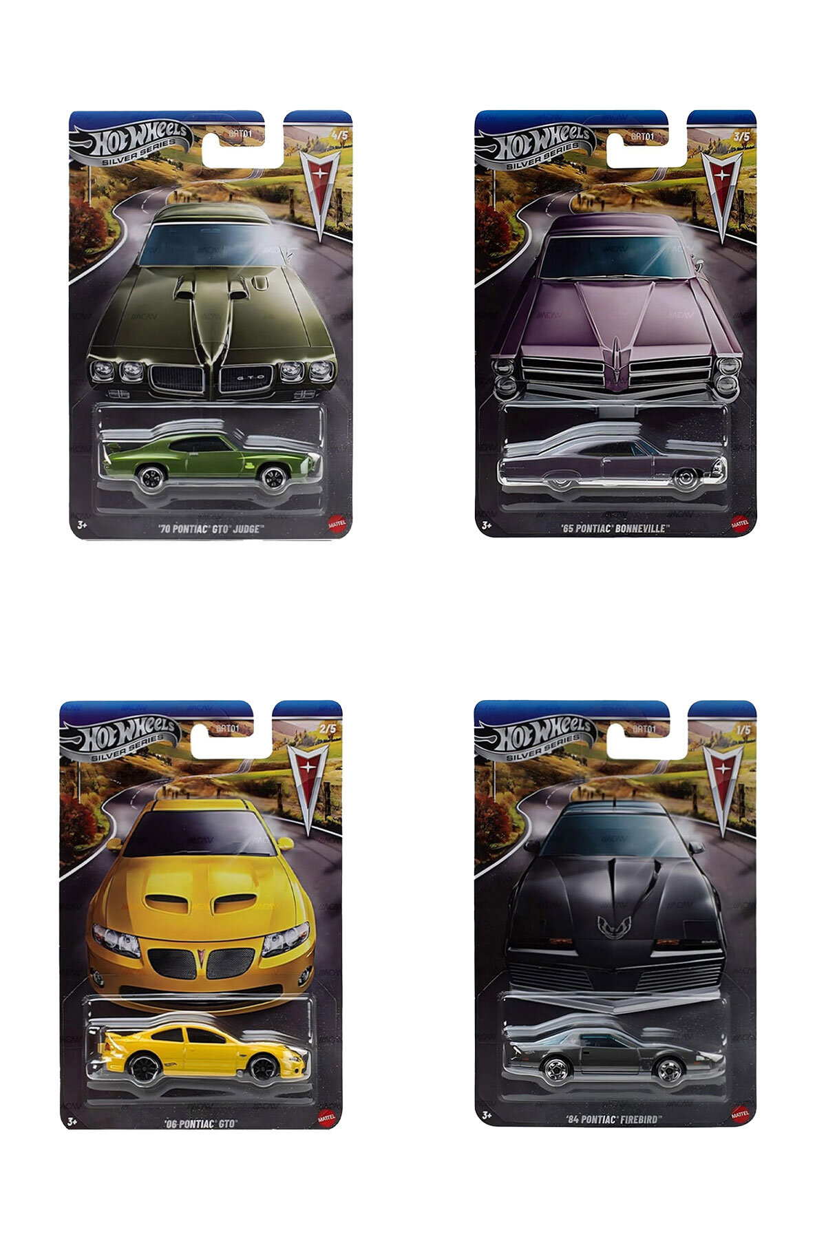 HOT WHEELS Silver Pontiac Series GRT01-979P 4'lü Set - Fiyatı