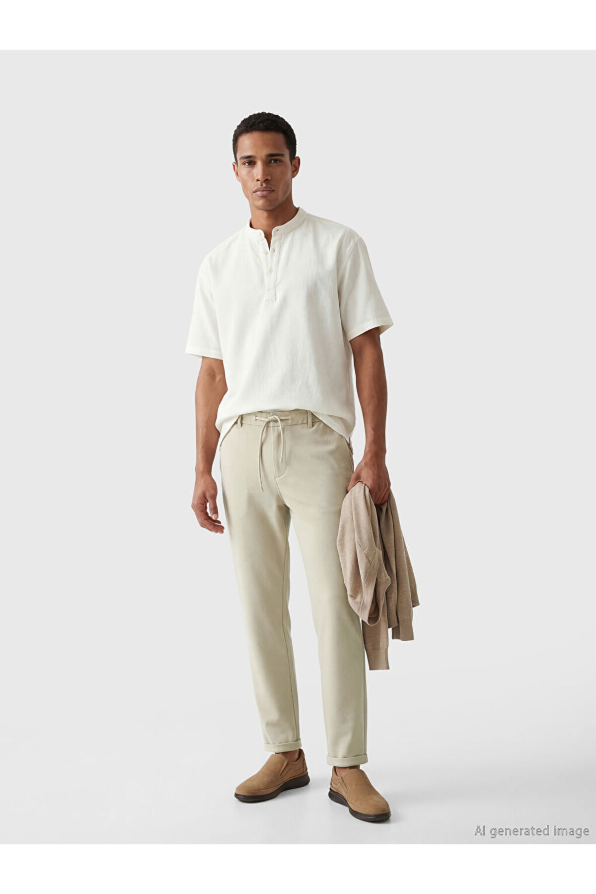 LC Waikiki LCW Vision Bej Slim Fit Erkek Pantolon