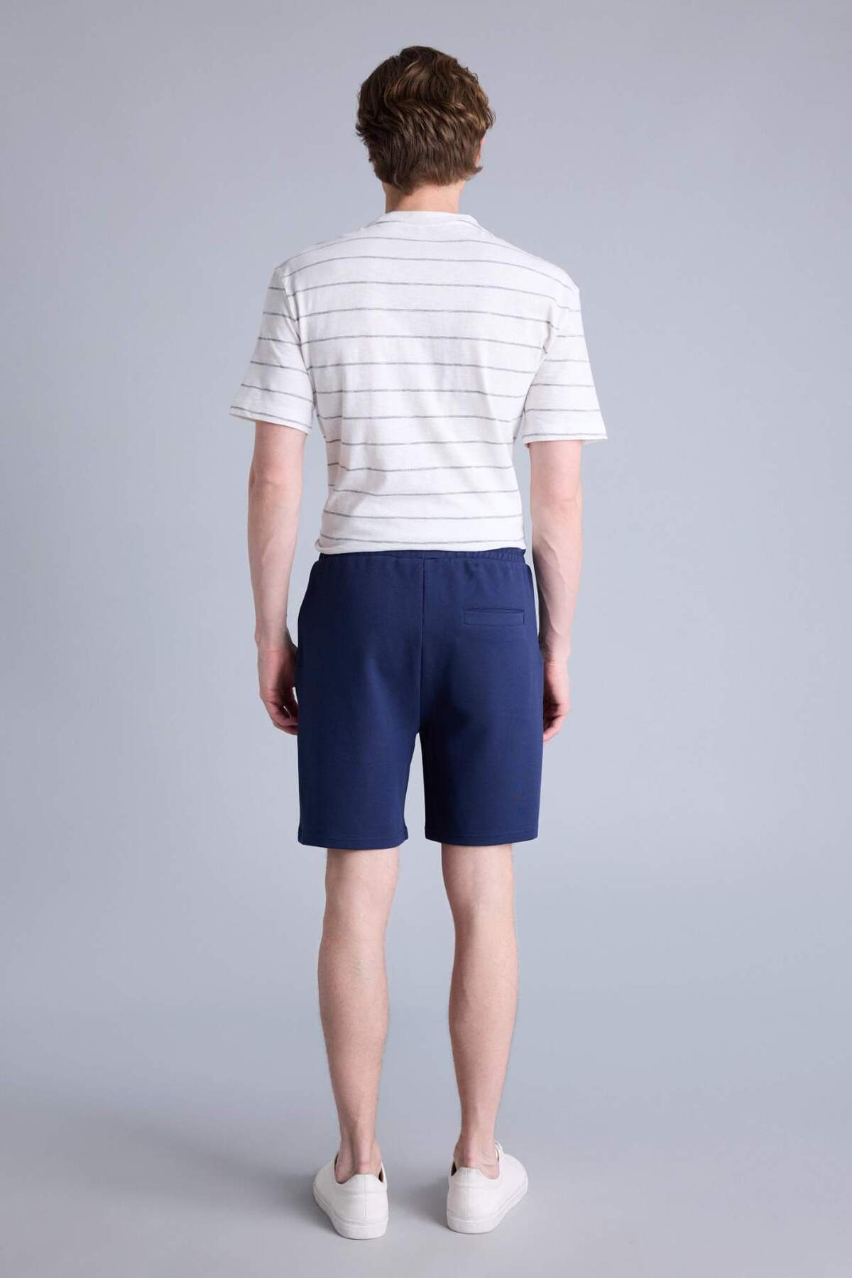 DeFacto Regular Fit Düz Paça Twıll Şort G7252AX26SM görsel 5