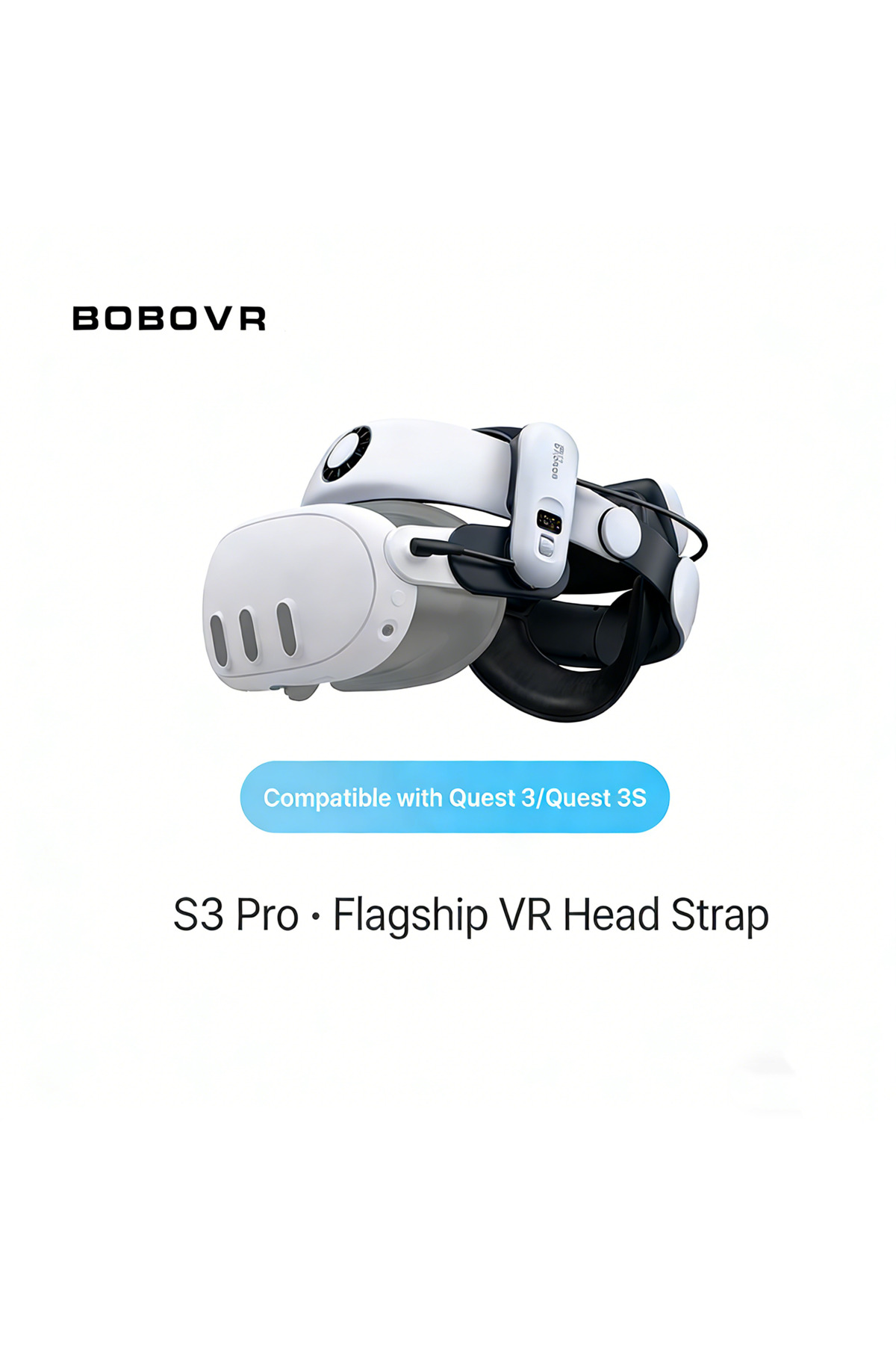 BOBOVR S3 Pro Super Strap VR Accessories Compatible with Meta