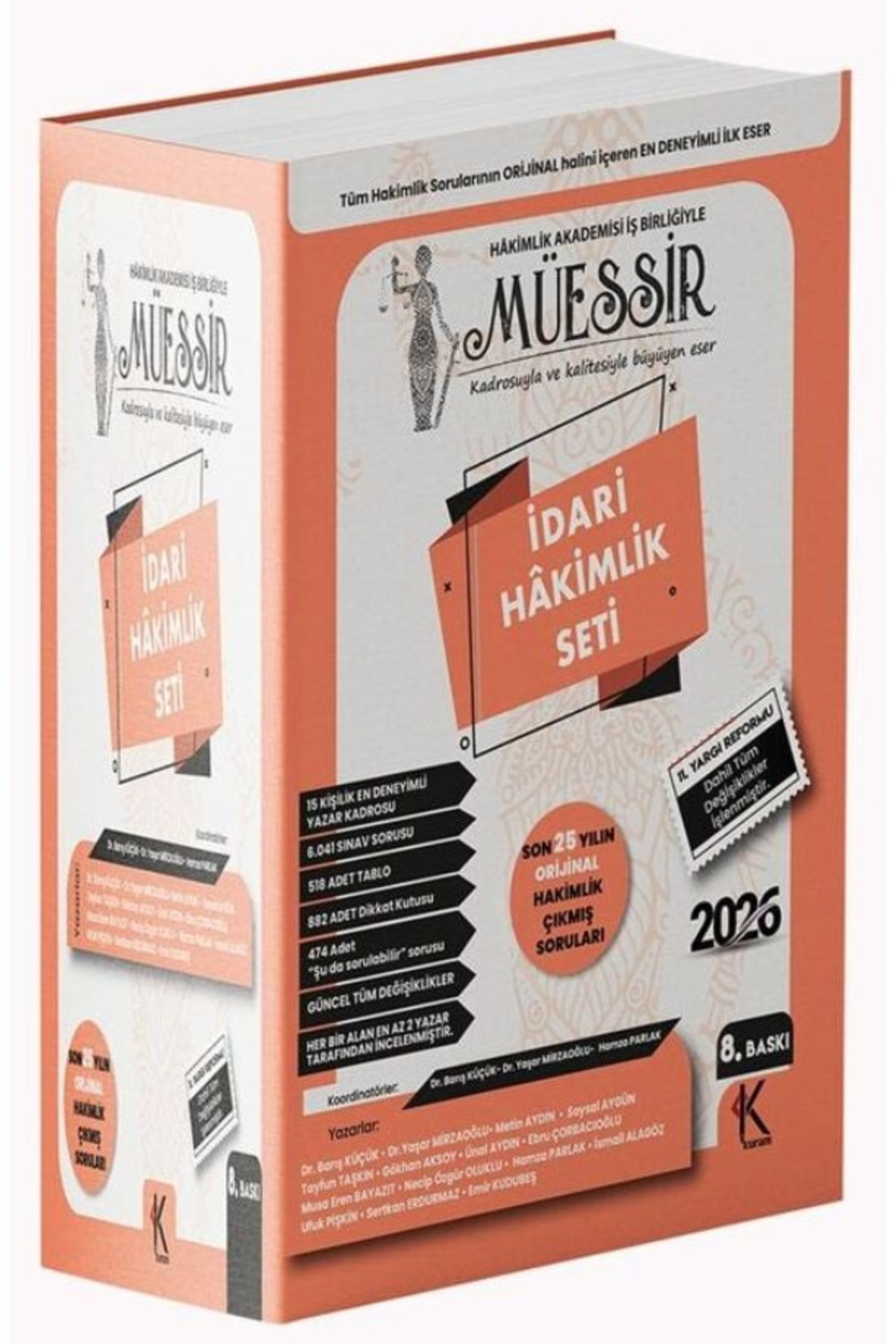 Kuram Kitap MÜESSİR 2026 İdari Hakimlik Çıkmış Soru Bankası Seti