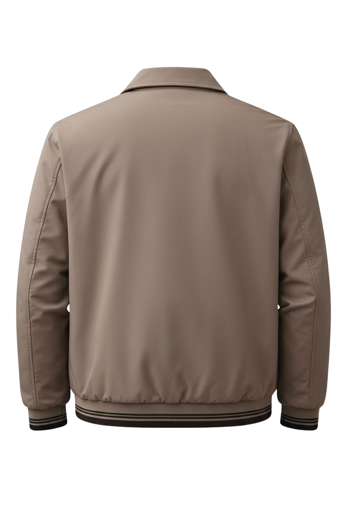 SİVAİST  Erkek Koyu Krem Regular Rahat Kalıp Bonded Kumaş Klasik Yaka Mevsimlik&Yazlık Mont - Görsel 4