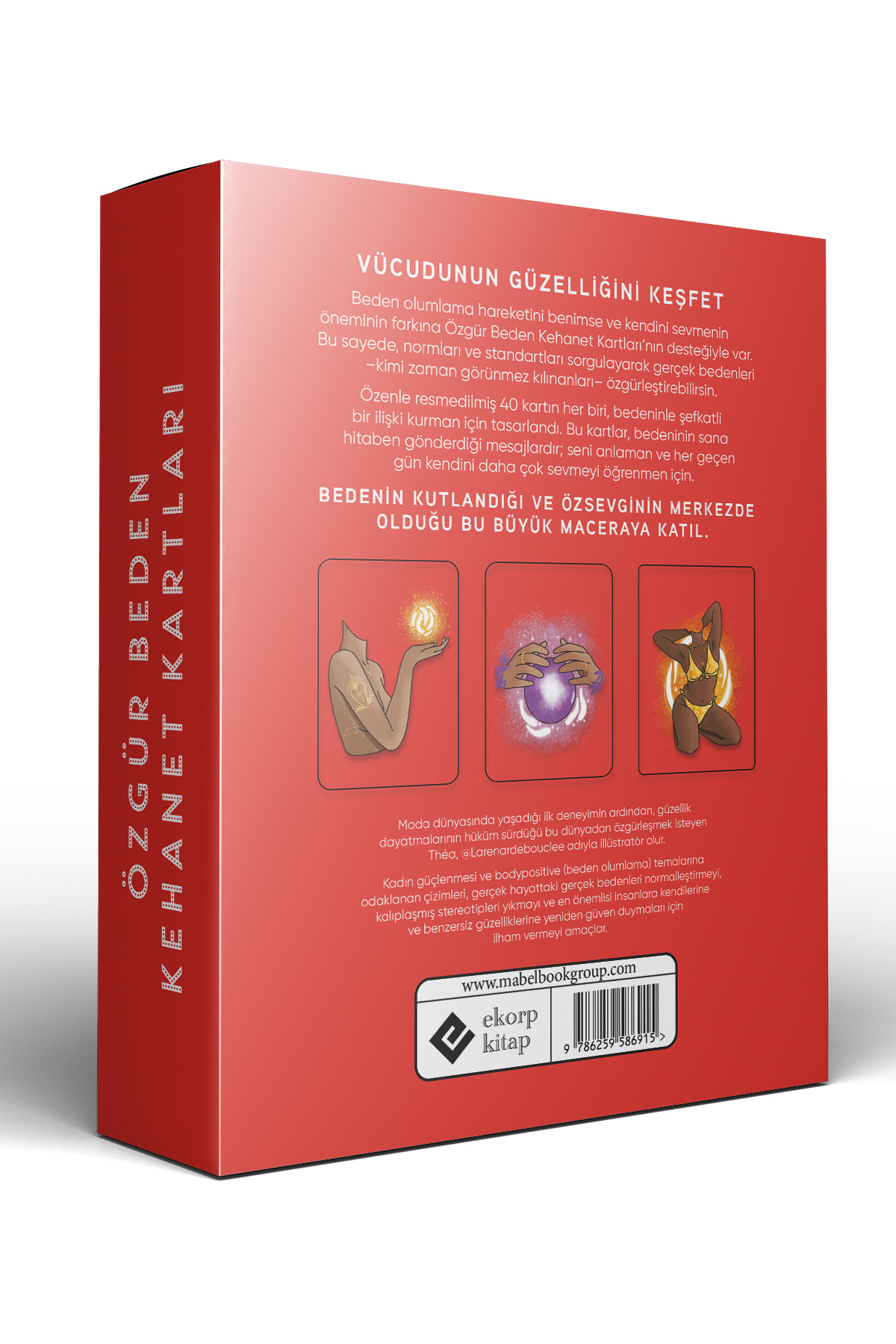 Ekorp Kitap Özgür Beden Kehanet Kartları - 40 Kart Ve 128 Sayfa