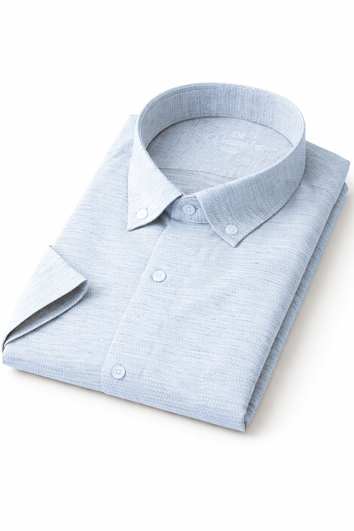 Varetta Erkek Mavi Kısa Kollu Büyük Beden Yazlık Geniş Kesim Cepli görsel 2