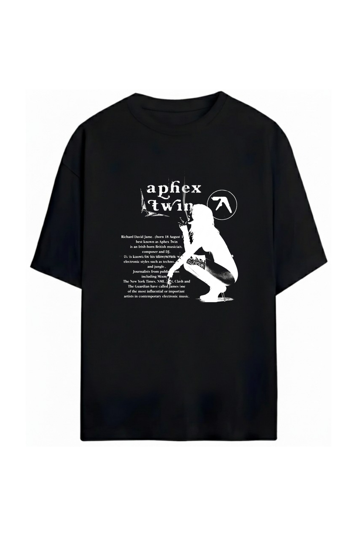 SVART WEAR Aphex Twin Unisex Oversized 100% Cotton Pack T-Shirt