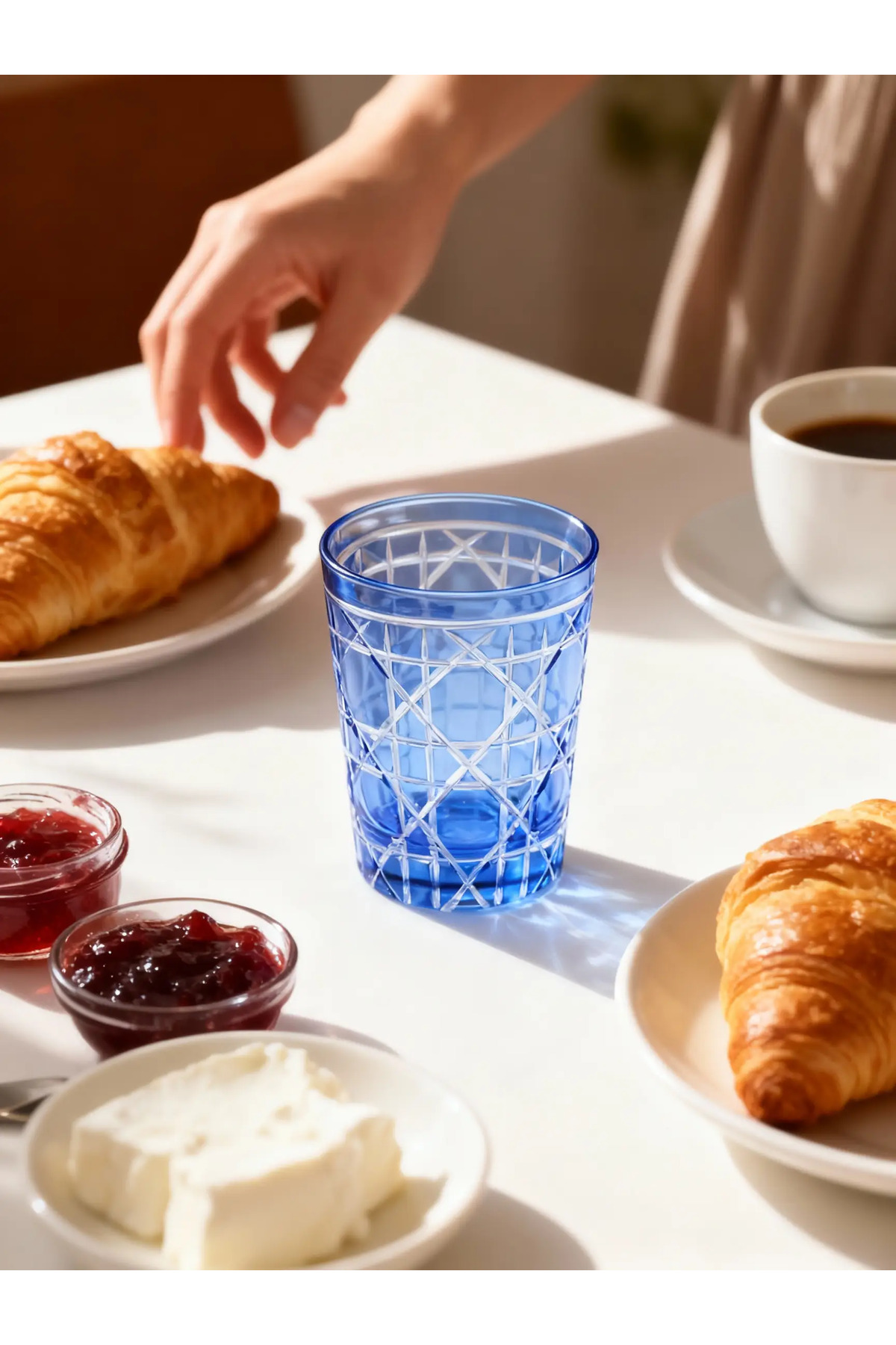 Margerie Gloria Crystal Glass Water Glass 275cc | Coffee Side & Daily Table Glass