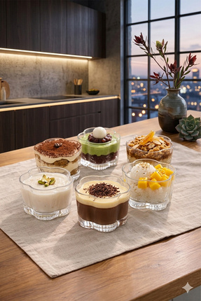 Ela&Elis Margherita Cam Tatlı,Dondurma,Magnolya Sunum Kasesi/Kahvaltılık ve Ç...