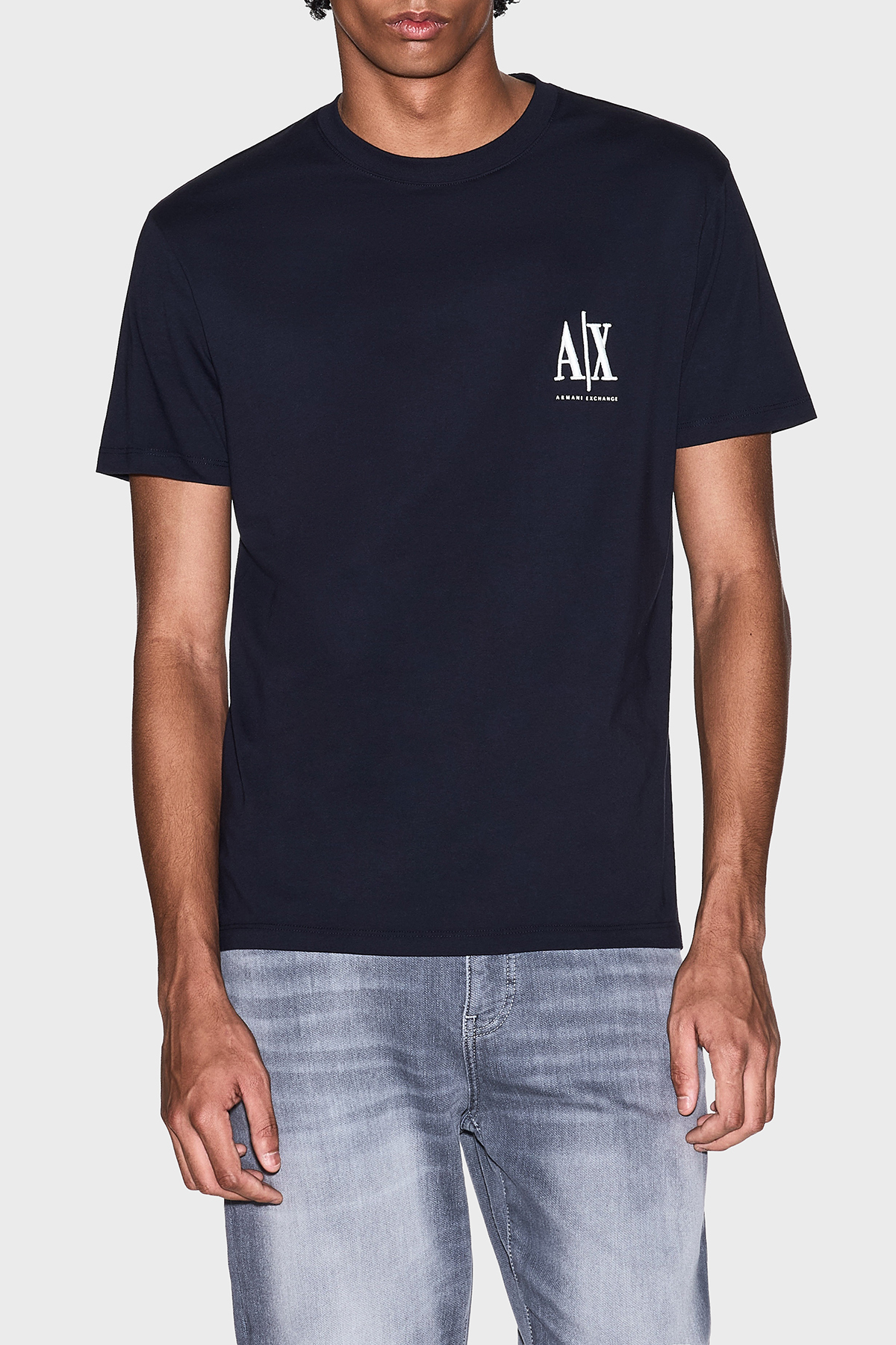 تی شرت مردانه یقه گرد ۱۰۰٪ پنبه مدل XM000365 AF12308 UB101 آرمانی اکسچنج تی شرت Armani Exchange