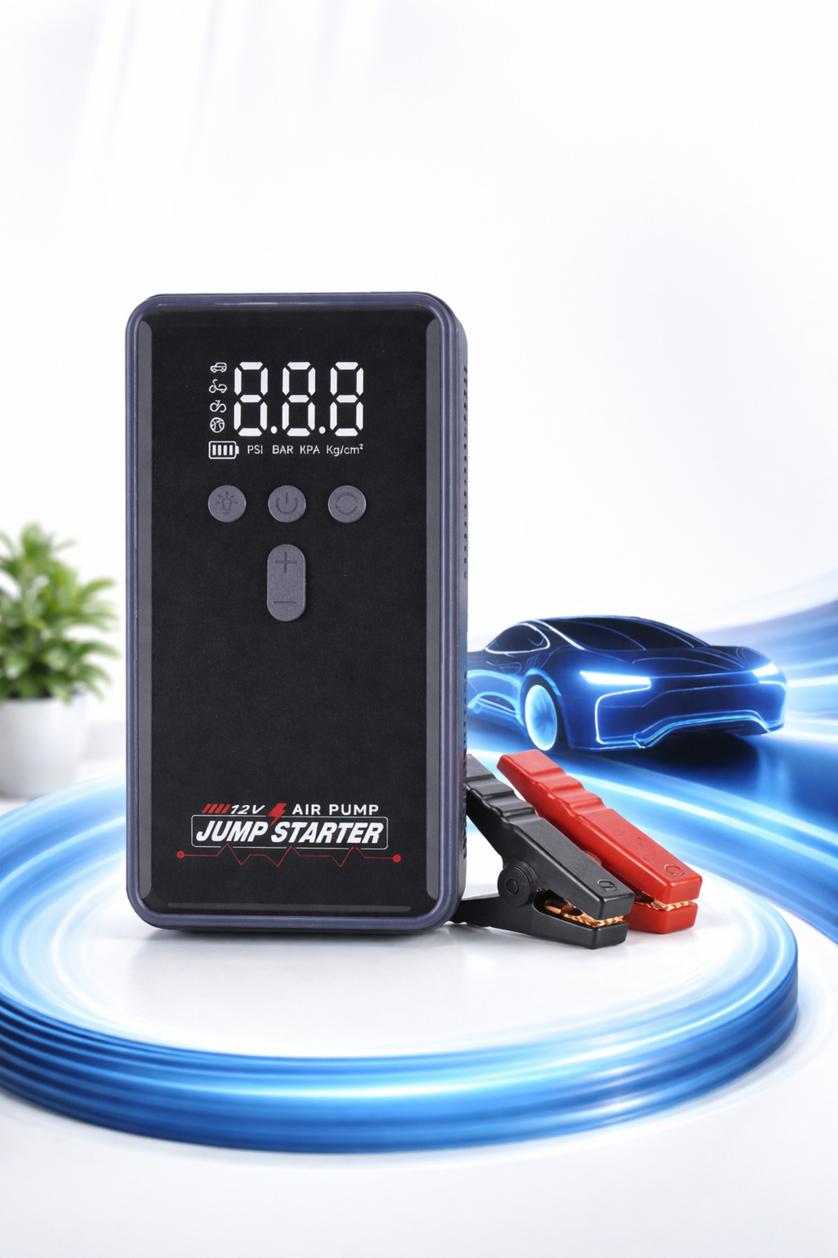 beemen 16000 mAh Araç Akü Takviye Cihazı Hava Kompresörü Powerbank