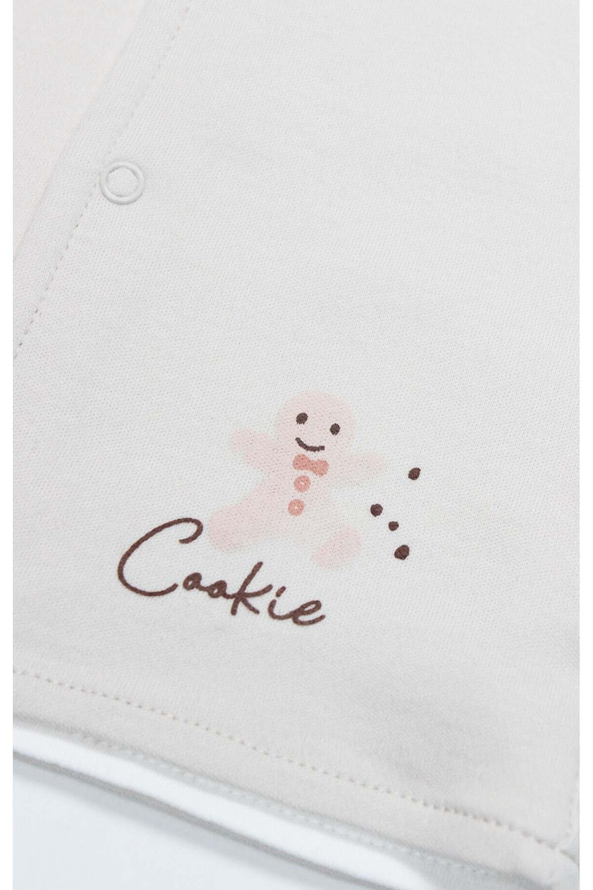 Bistyle Yelek Çift Taraflı Cookies Make Happy 18111 Ekru fotoğrafı 3 (önizleme)