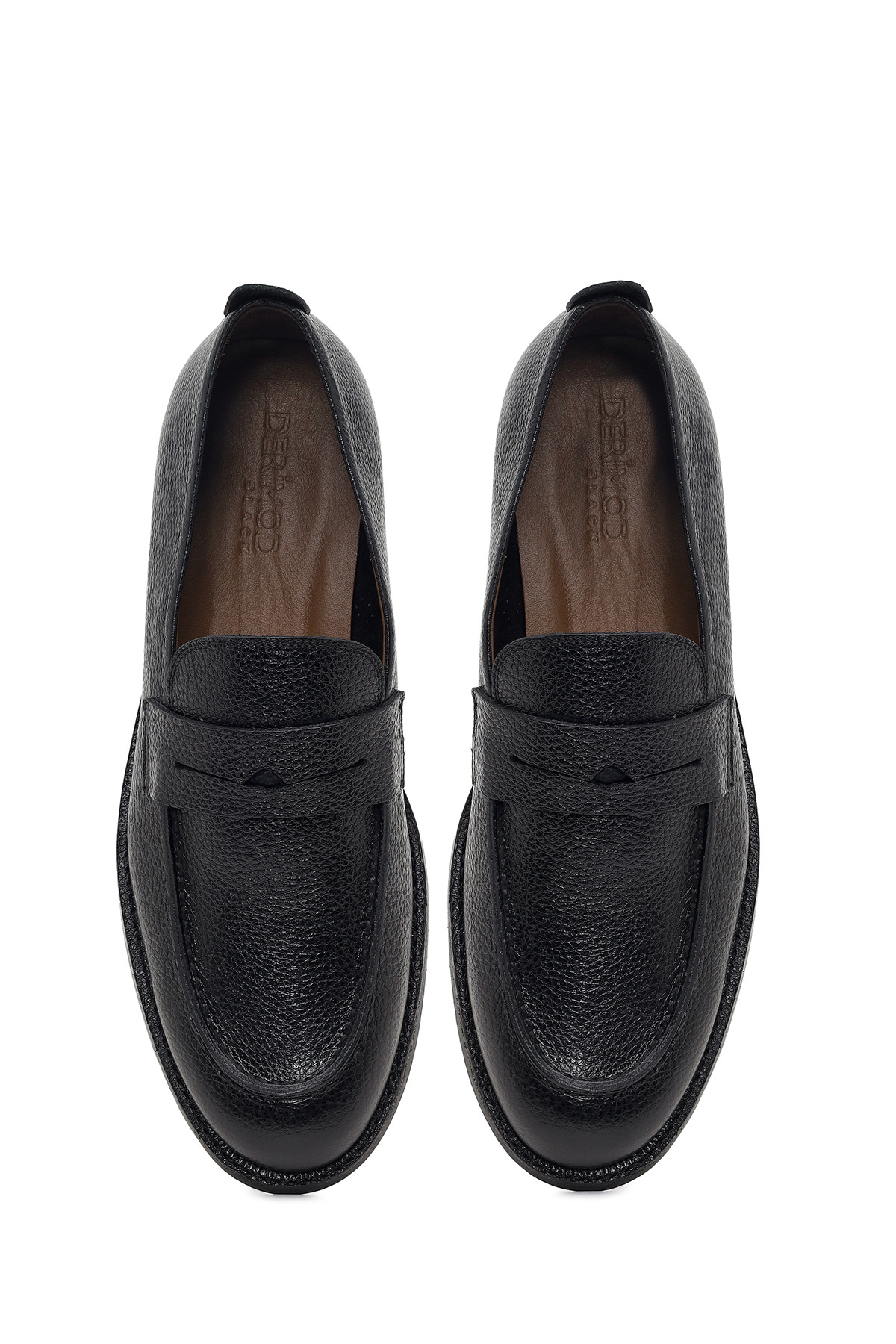 Derimod Erkek Siyah Deri Klasik Loafer 26SFD6010FT görsel 4