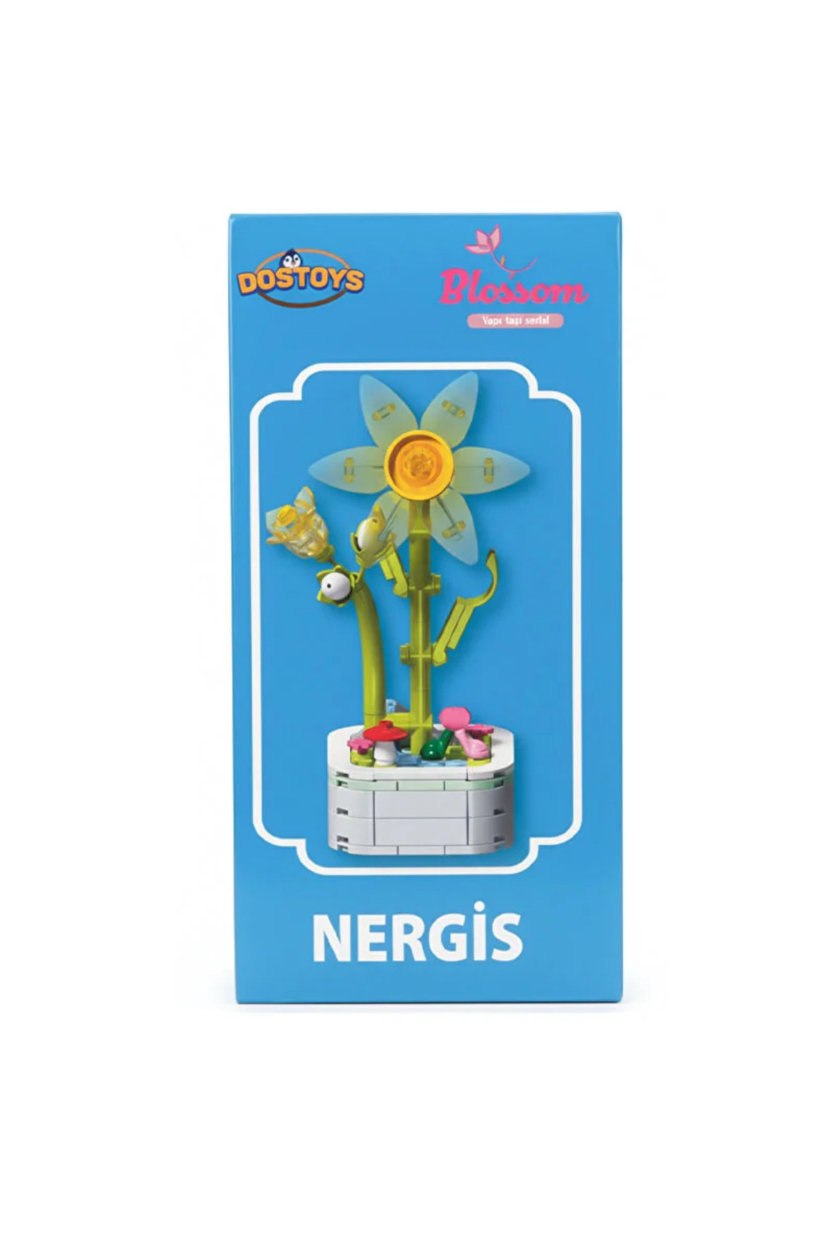 DOSTOYS Yapı Bloklu Nergis Çiçeği – DIY Montajlı Dekoratif Çiçek Seti, Masaüstü Hediyelik fotoğrafı 2 (önizleme)