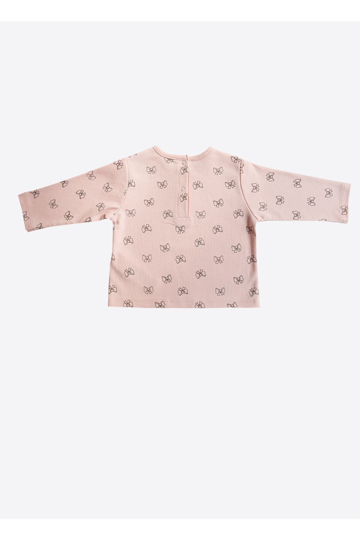 kitikate Organik Fiyonk 2'li Pijama Takımı Pembe fotoğrafı 5 (önizleme)