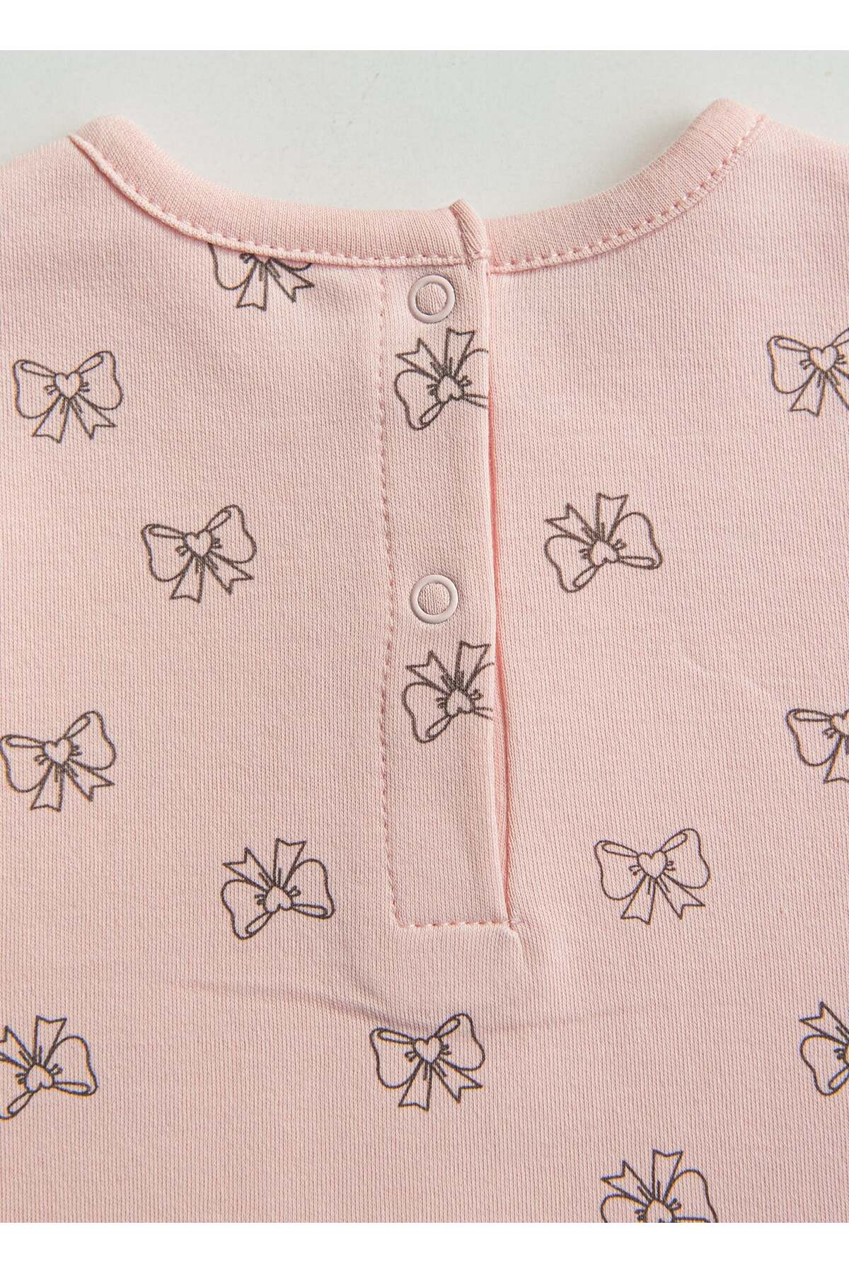 kitikate Organik Fiyonk 2'li Pijama Takımı Pembe fotoğrafı 6 (önizleme)