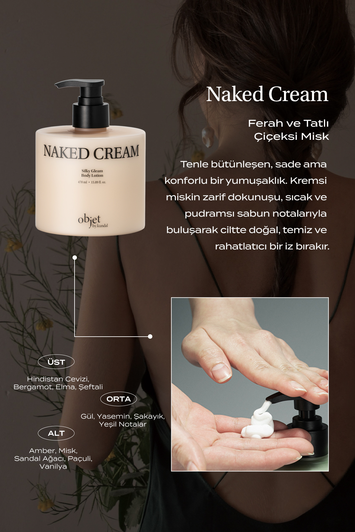 Yaşlanma Karşıtı Saten Bitişli Vücut Losyonu Silky Gleam Body Lotion (Naked Cream) — 9174 — تصویر 3 از 9
