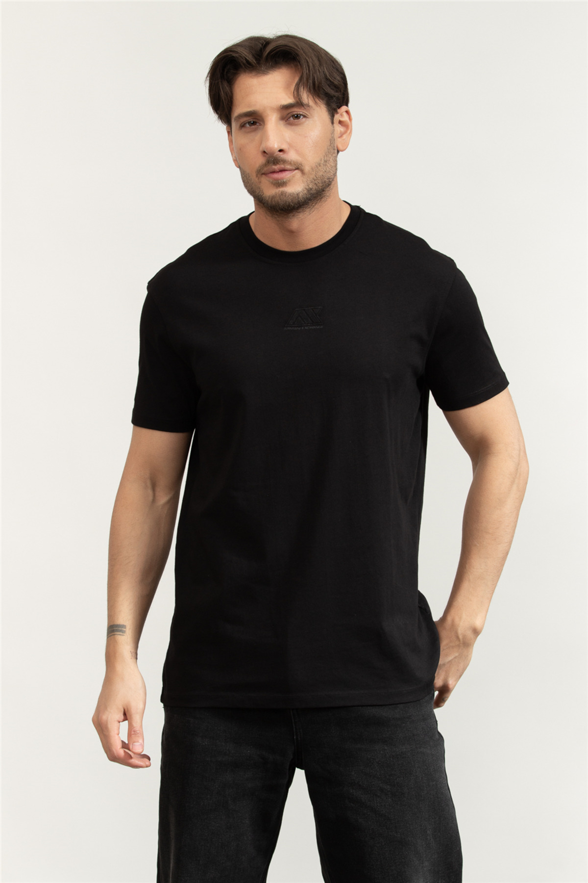 تی‌شرت یقه گرد مردانه مشکی آرمانی اکسچنج تی شرت Armani Exchange